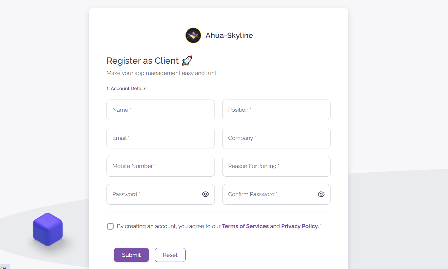 Ahua Skyline – Aviation Maintenance Platform
