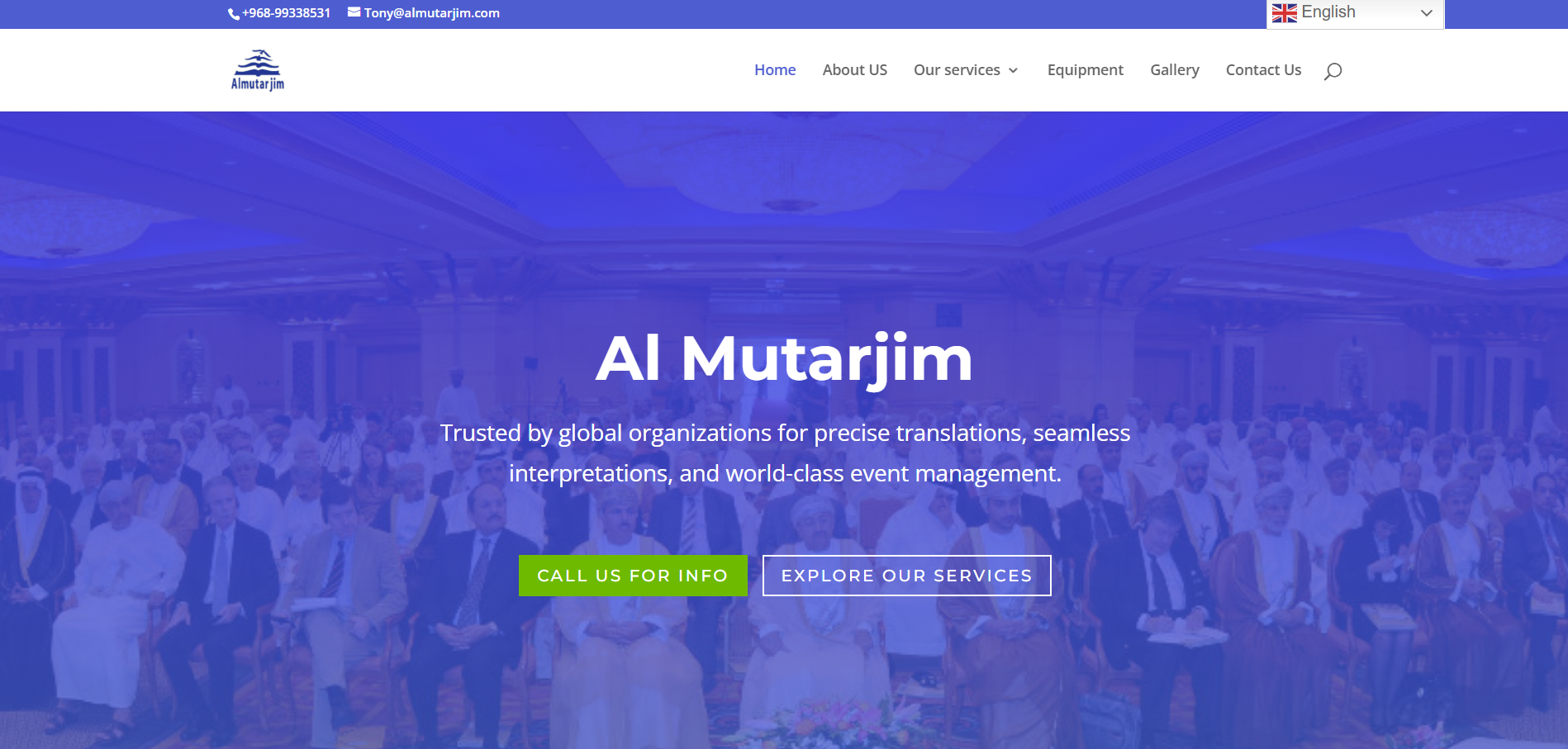 AlMutrajim – Interpreter & Media Services Website