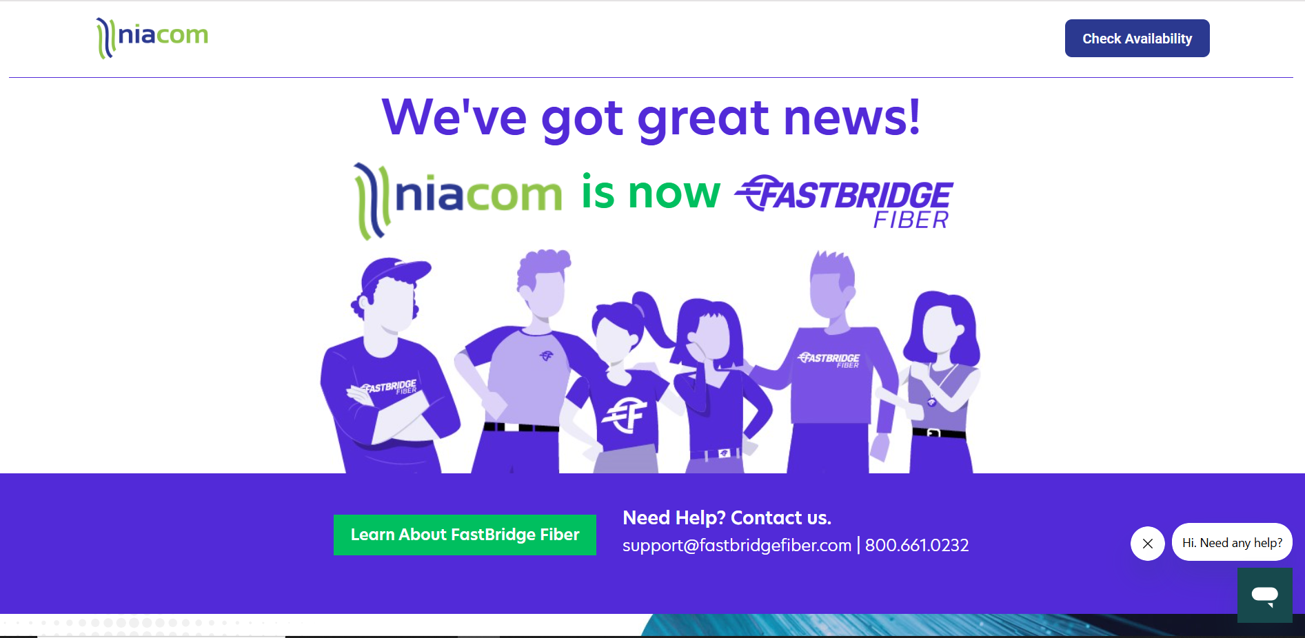 NiaCom – Internet Service Provider Website