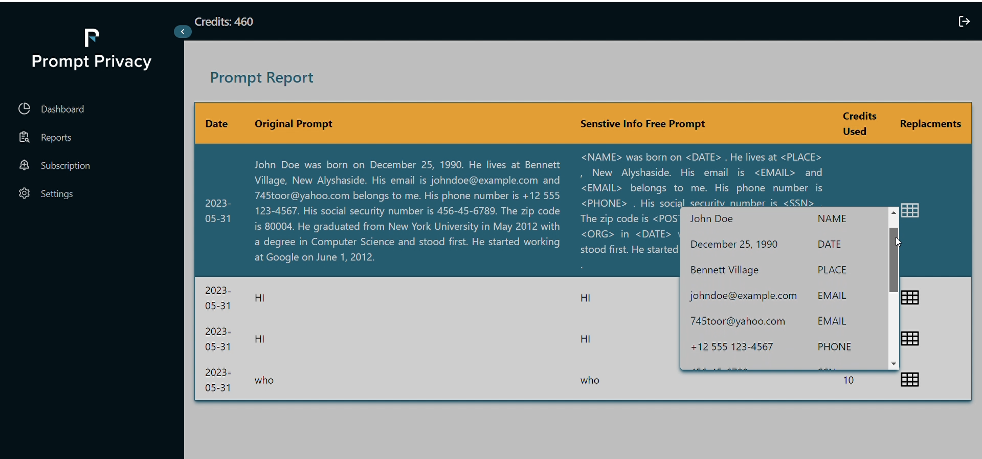 PromptPrivacy – AI Privacy & PII Protection screenshot 2